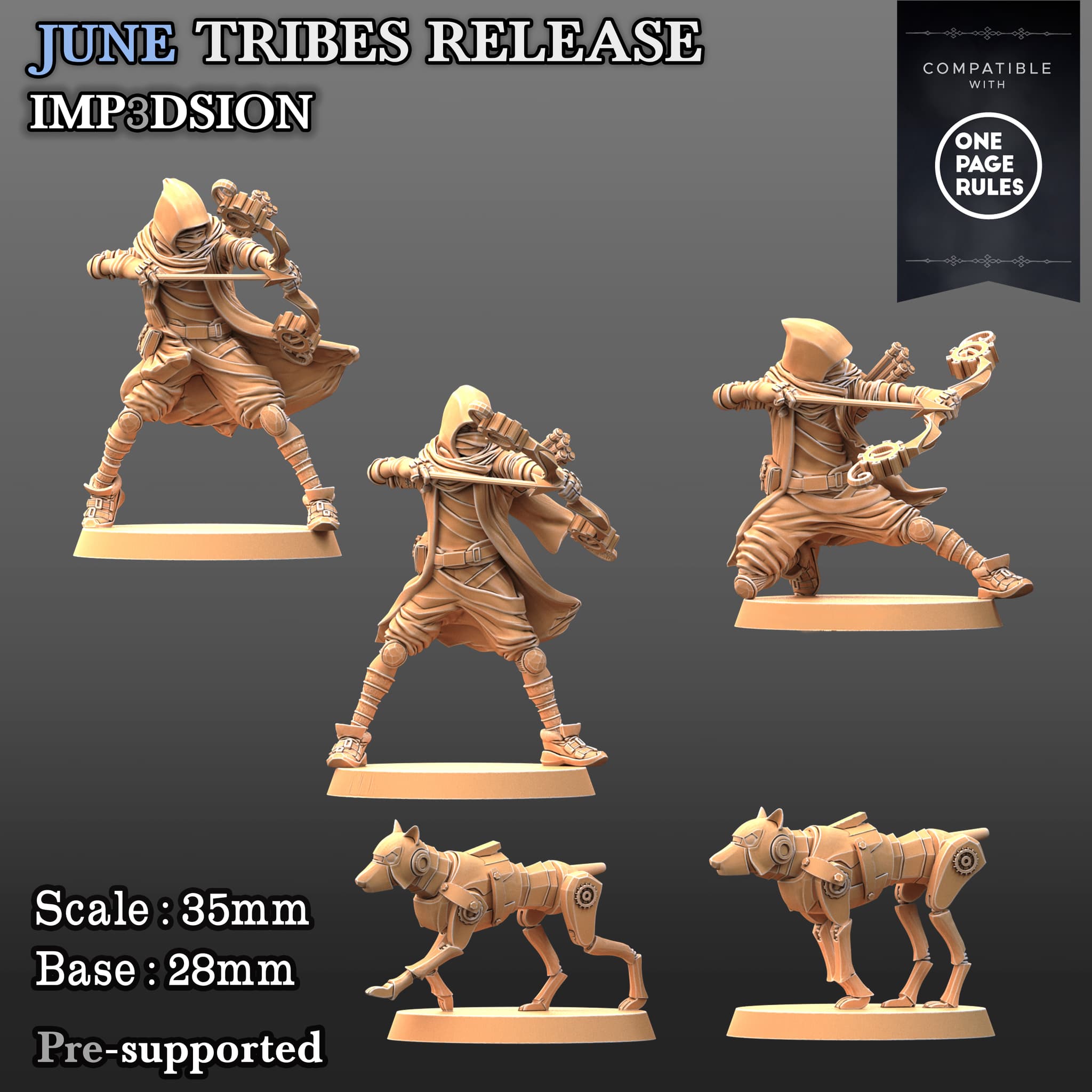 Tinkerlings Steelhounds 5 miniatures
