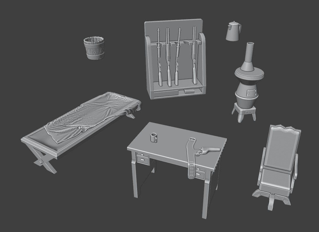 Wild West Jailhouse Furniture Set