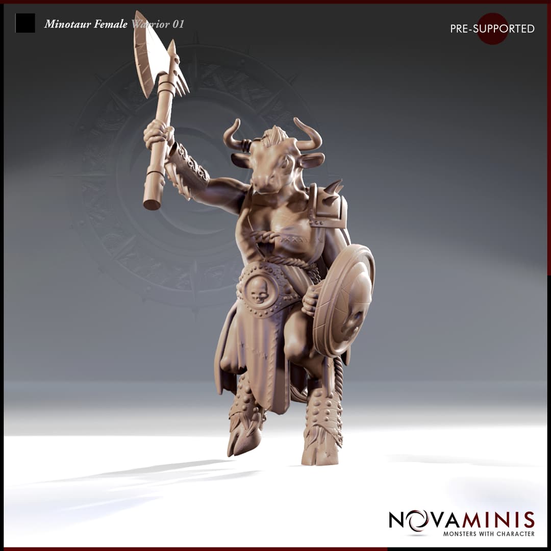 Minotaur Female Warrior 01