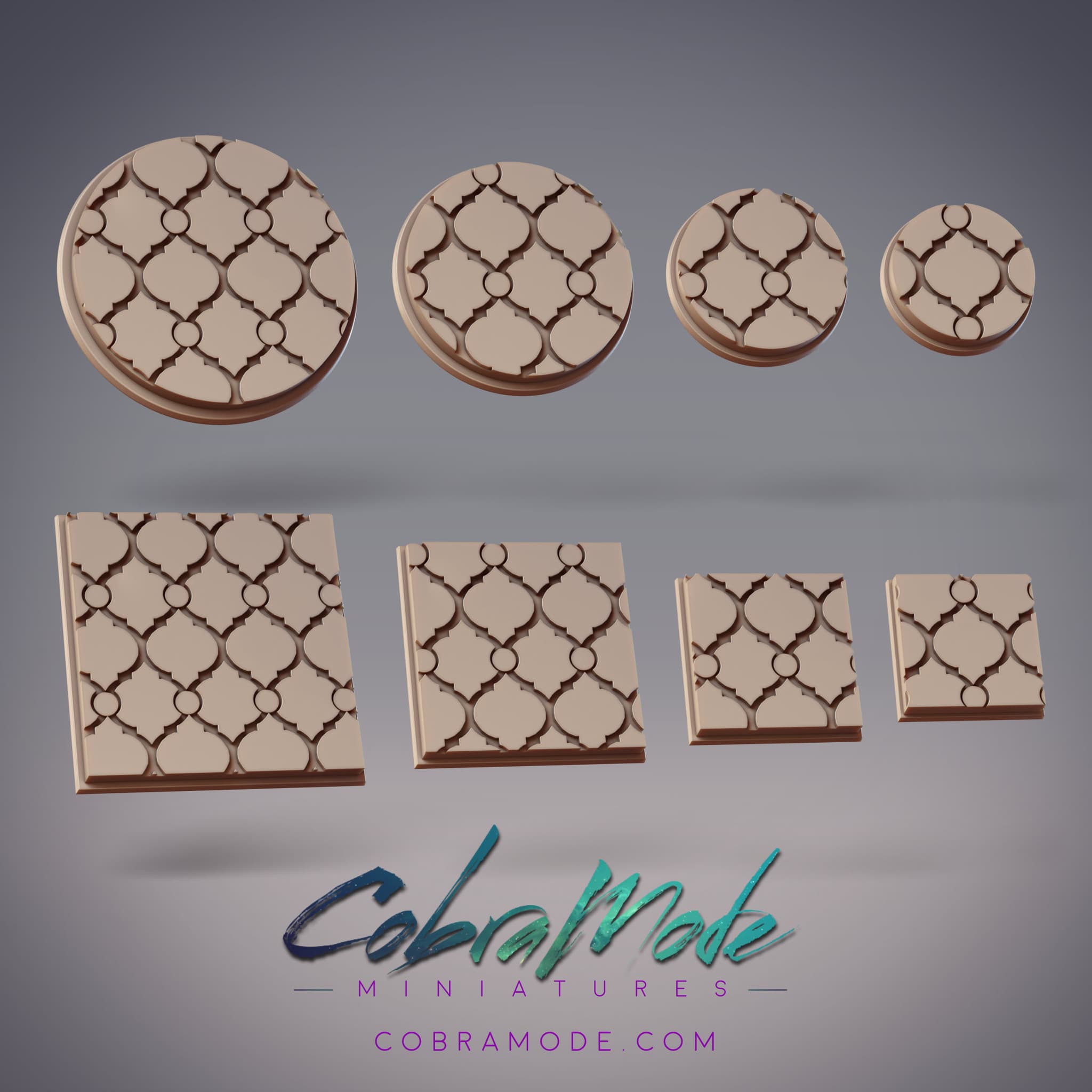 Arabesque Base Pack (8pcs) - Round and Square Versions