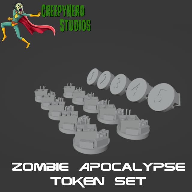 Zombie Apocalypse Token Set