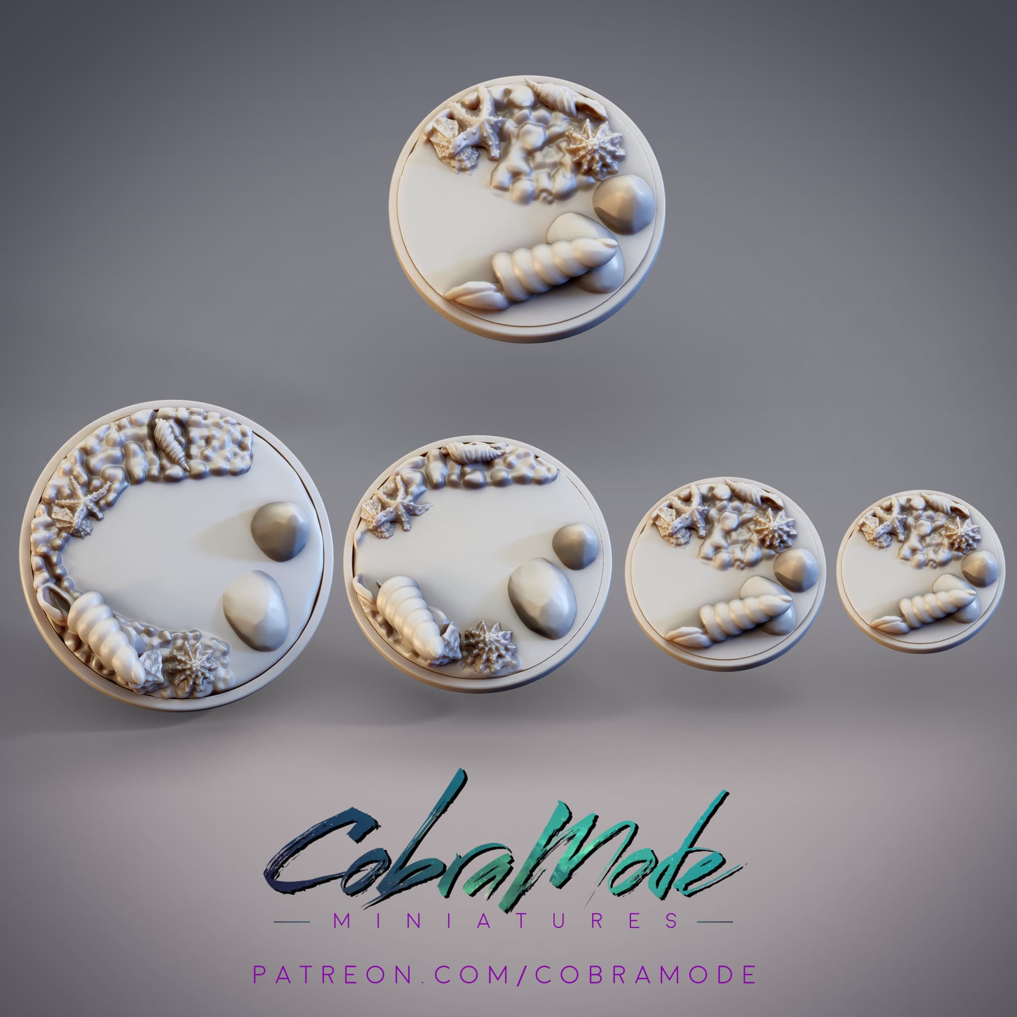 Shell and Water Bases (4 pack)