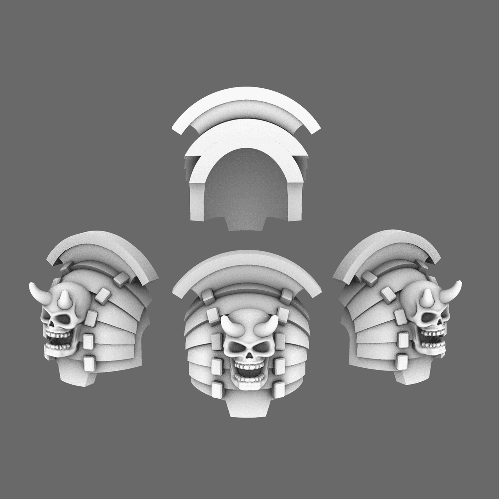 Cyber Samurai Destroyer V4 Bushi Shoulder Pads Type D