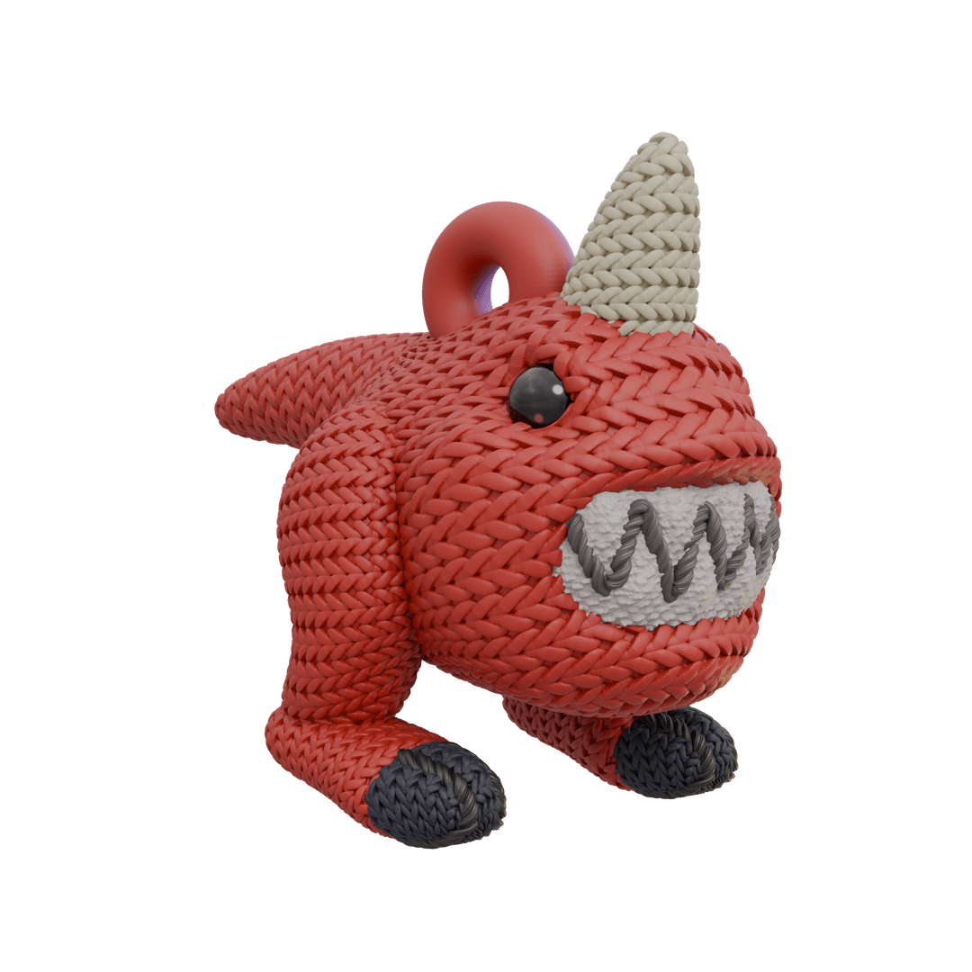 Knitted mushroom Ork Bois Pet