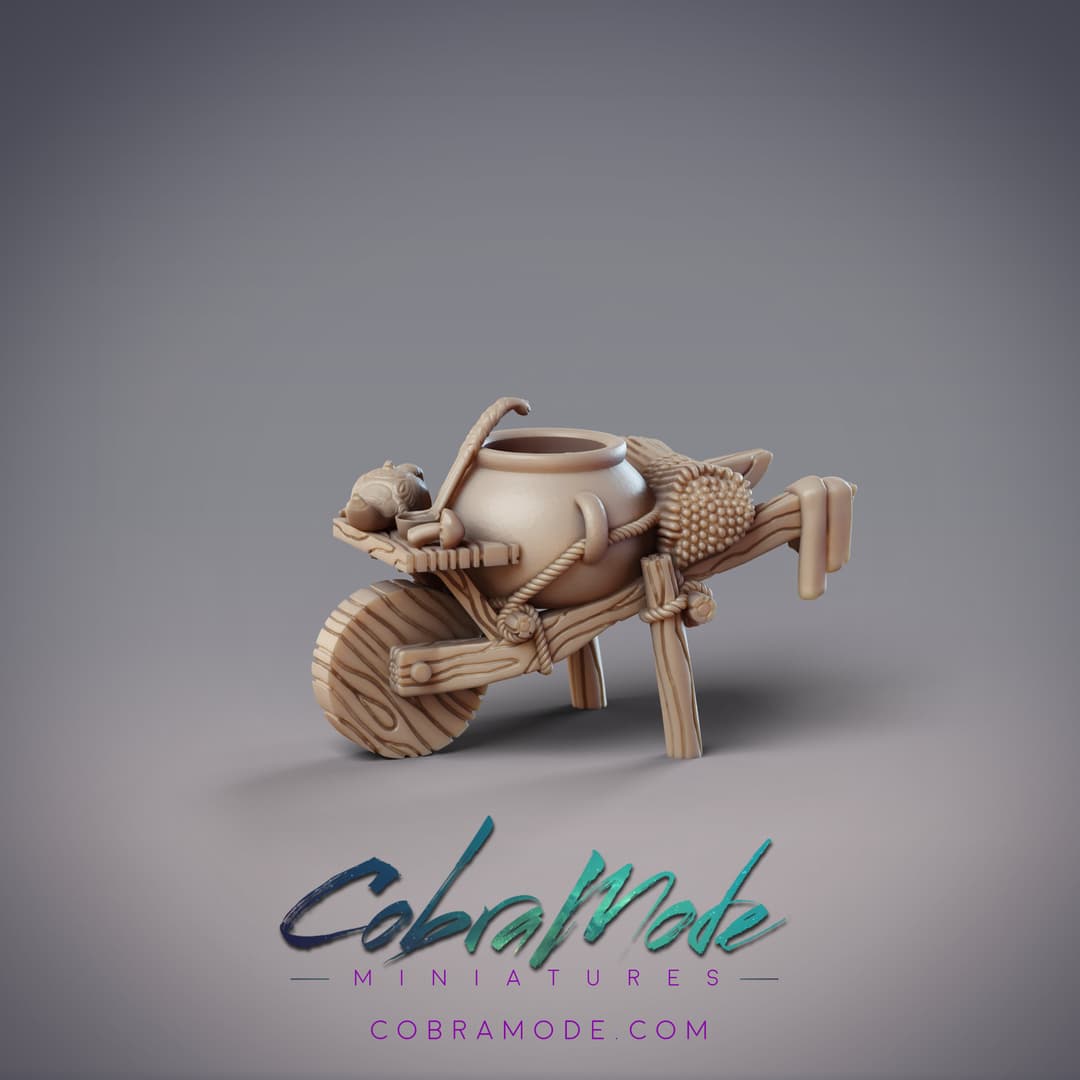 Cauldron Wheelbarrow Decoration (Pre-supported)