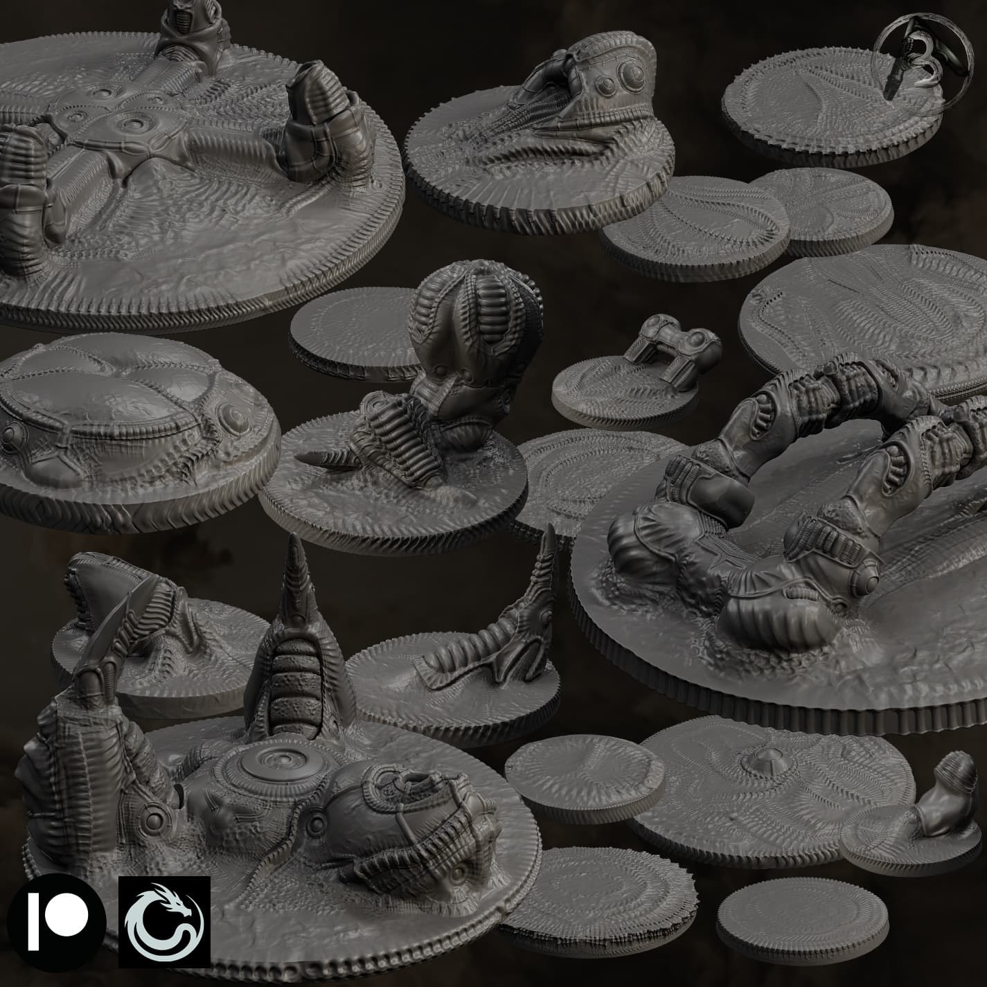 Tribes of Ash: Base Set (27 Bases)
