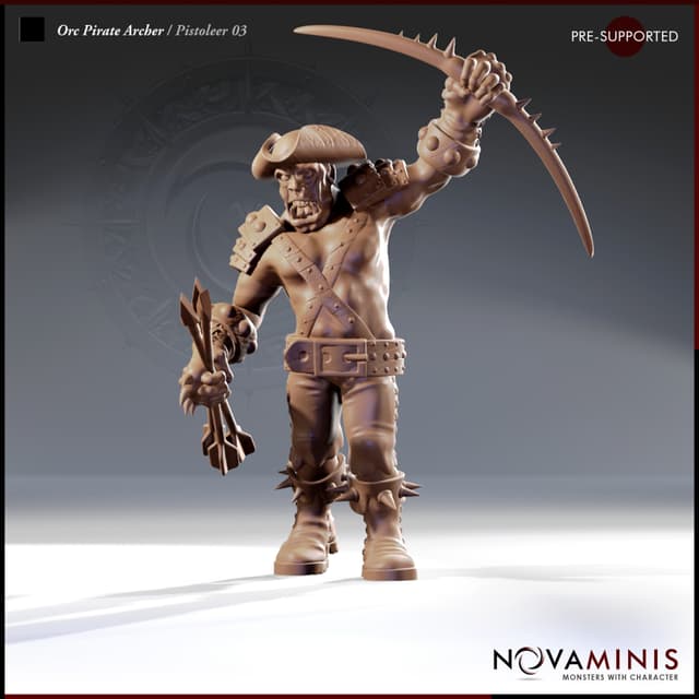 Orc Pirate Archer / Pistoleer 03