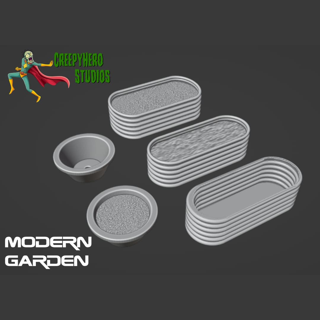 28mm Modern Garden Set
