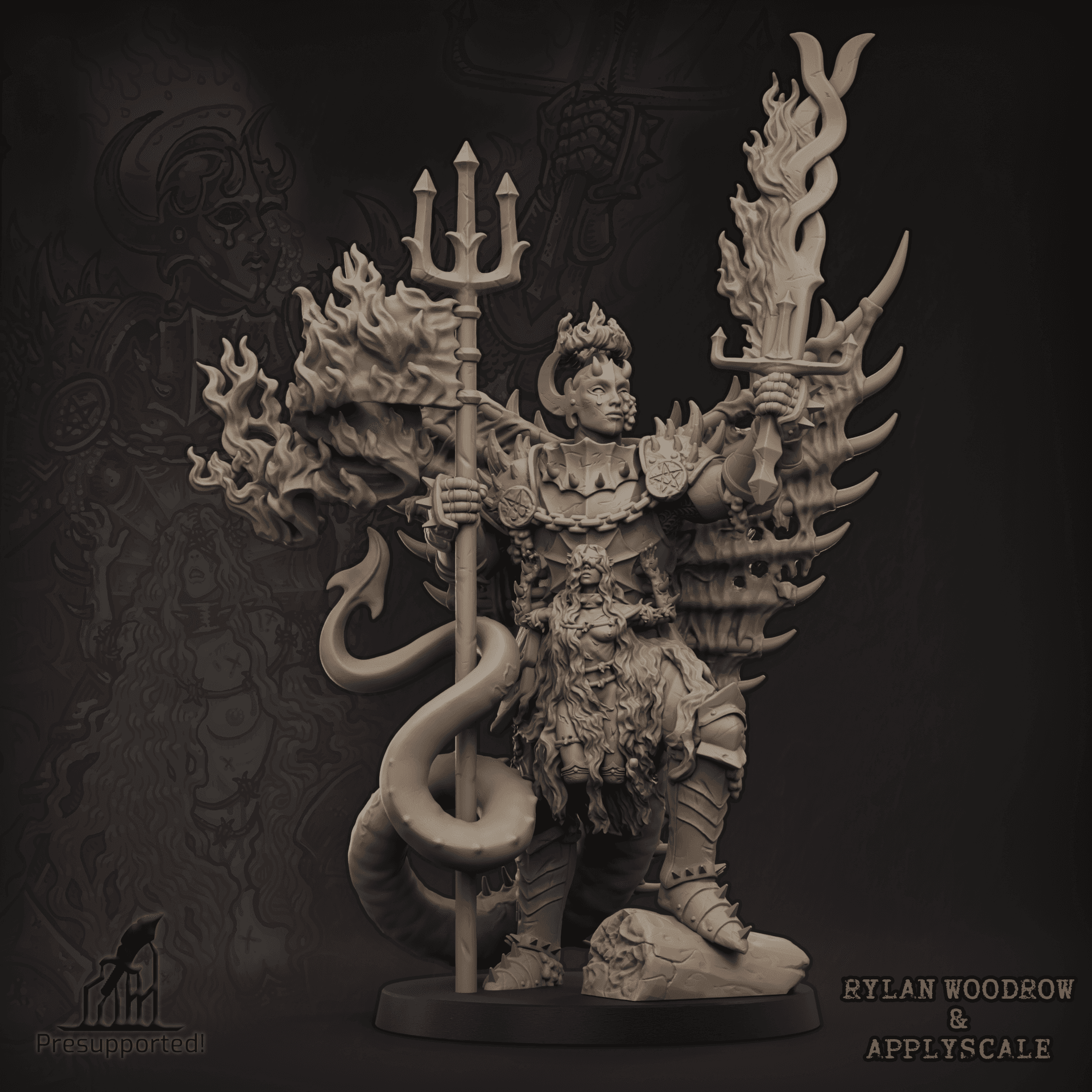 Infernal Knight Commander – Demonic Praetor Warrior