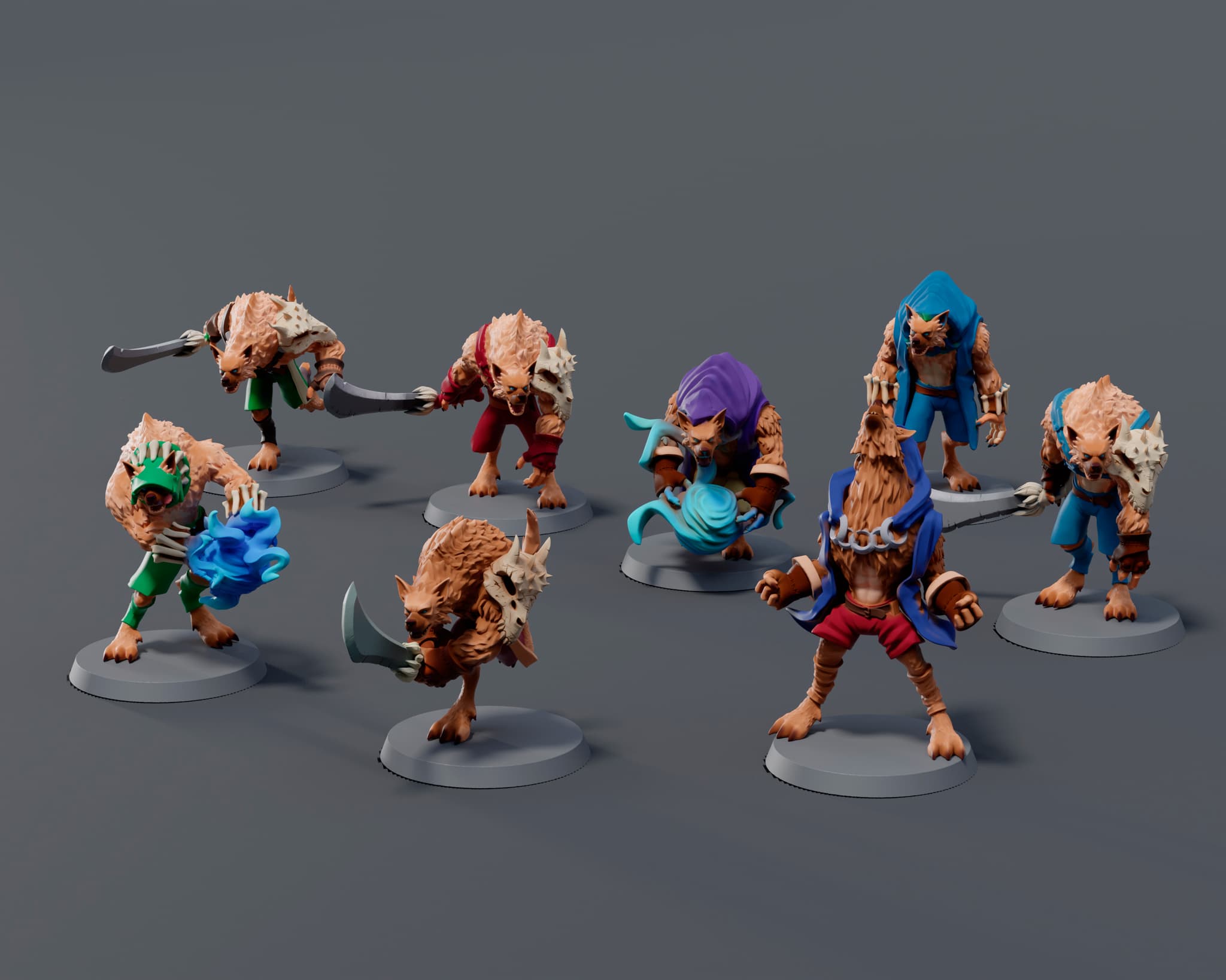 Gnolls x8 miniatures