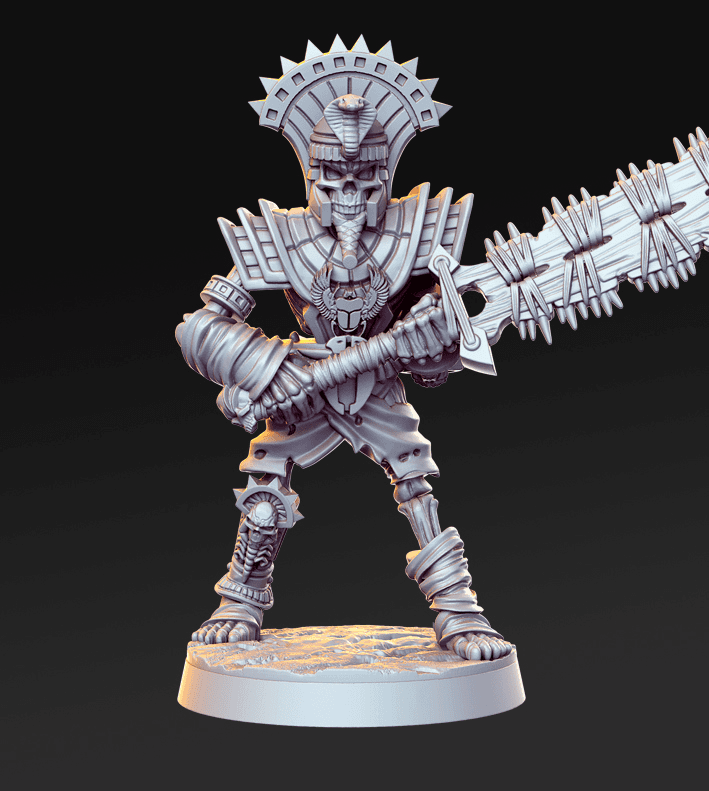 Mummy with two-handed weapon - RN Studio