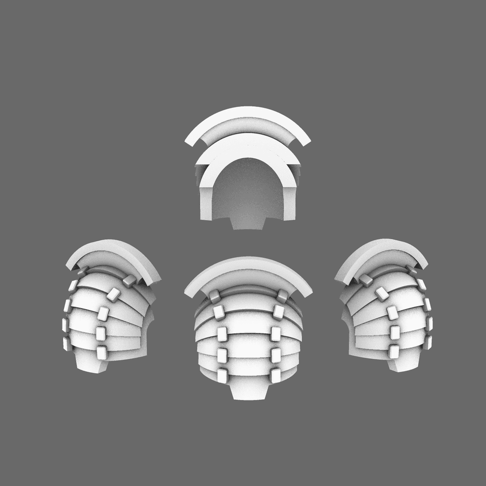Cyber Samurai Destroyer V4 Bushi Shoulder Pads Type B