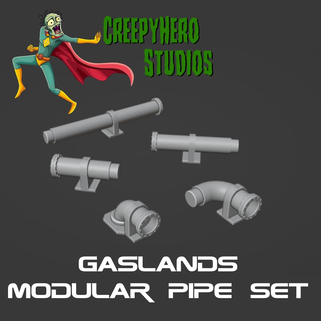 Gaslands Modular Pipe Set