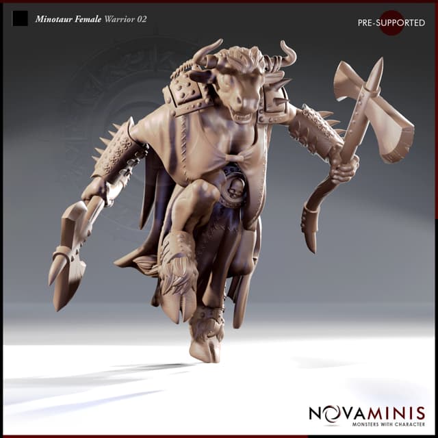 Minotaur Female Warrior 02