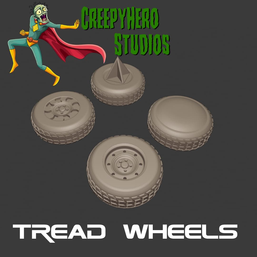 Gaslands Tread Wheel Set