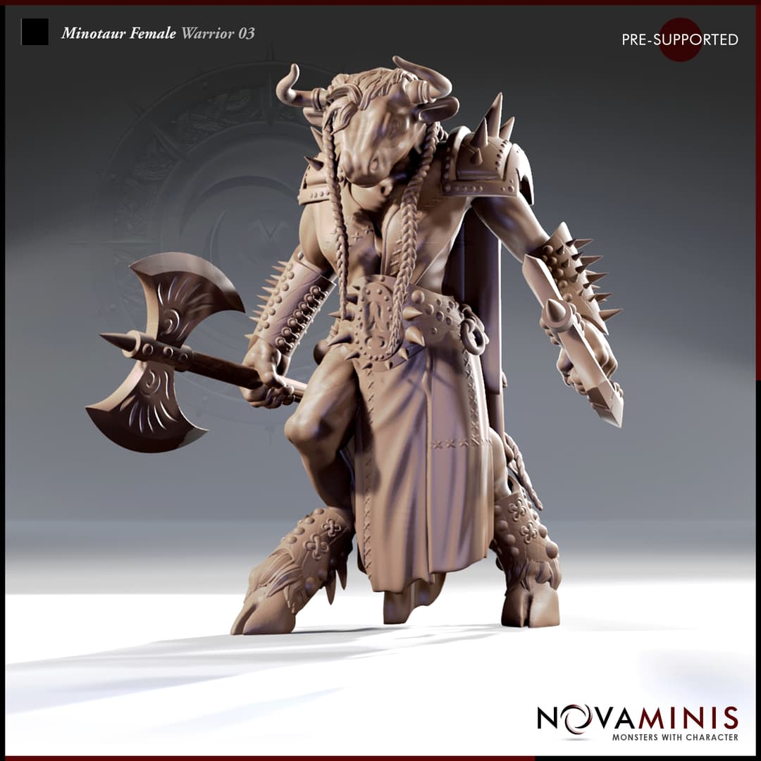 Minotaur Female Warrior 03