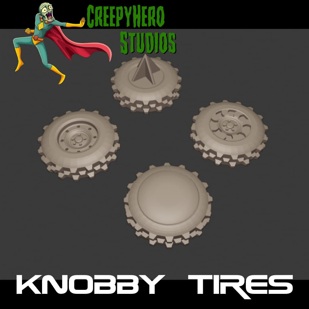 Gaslands Knobby Tires