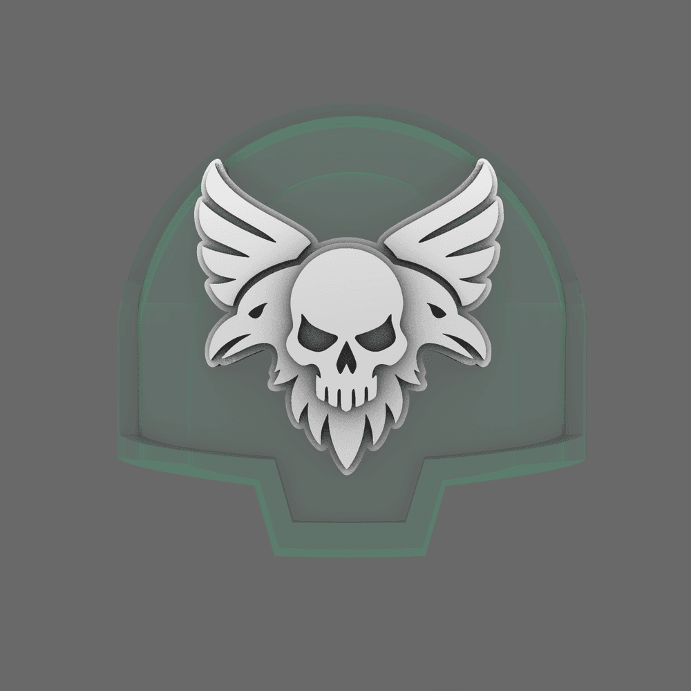 Skull Ravens DV04 Shoulder Symbols
