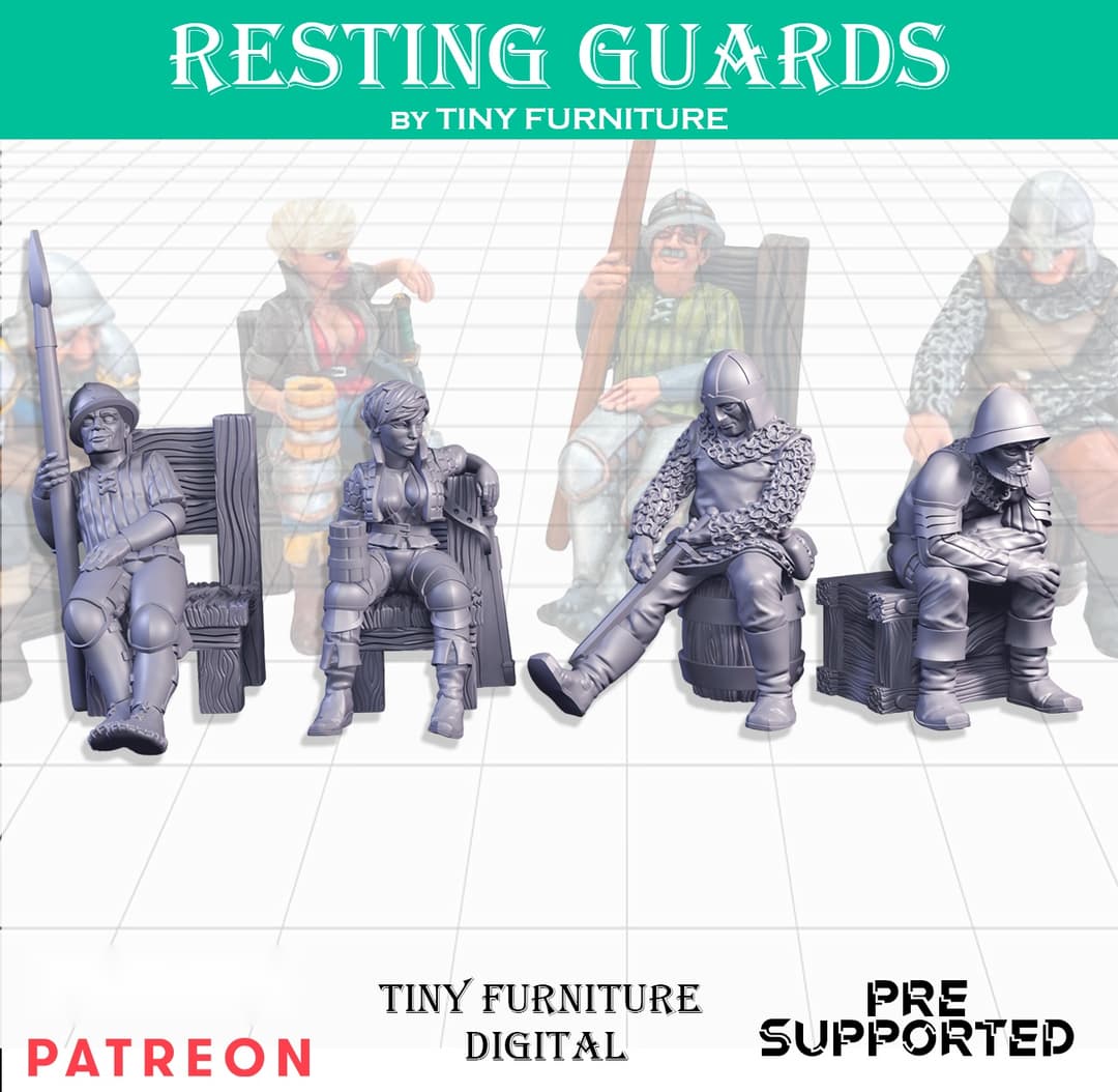 Resting Guards (SITTING FOLKS)