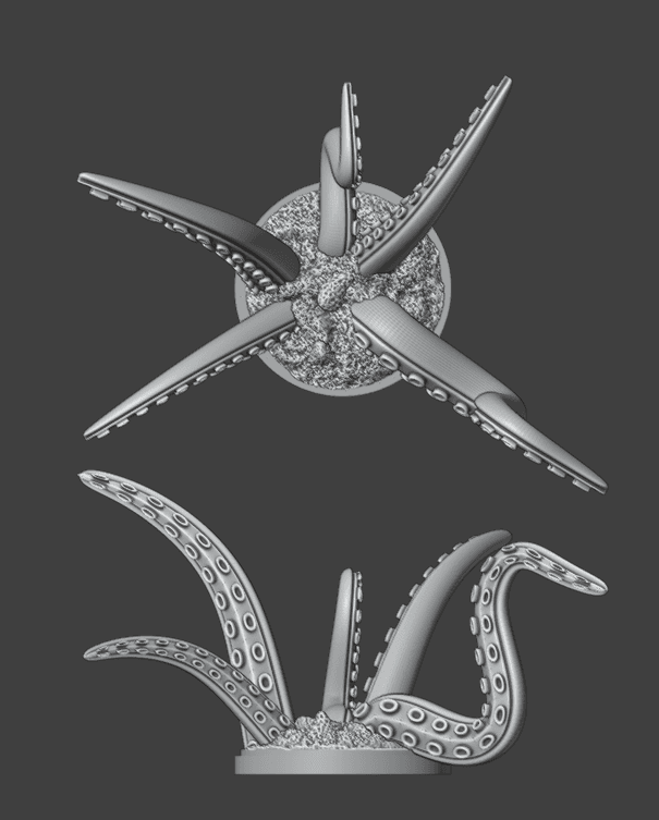 28mm Scale Tentacle Creature Three