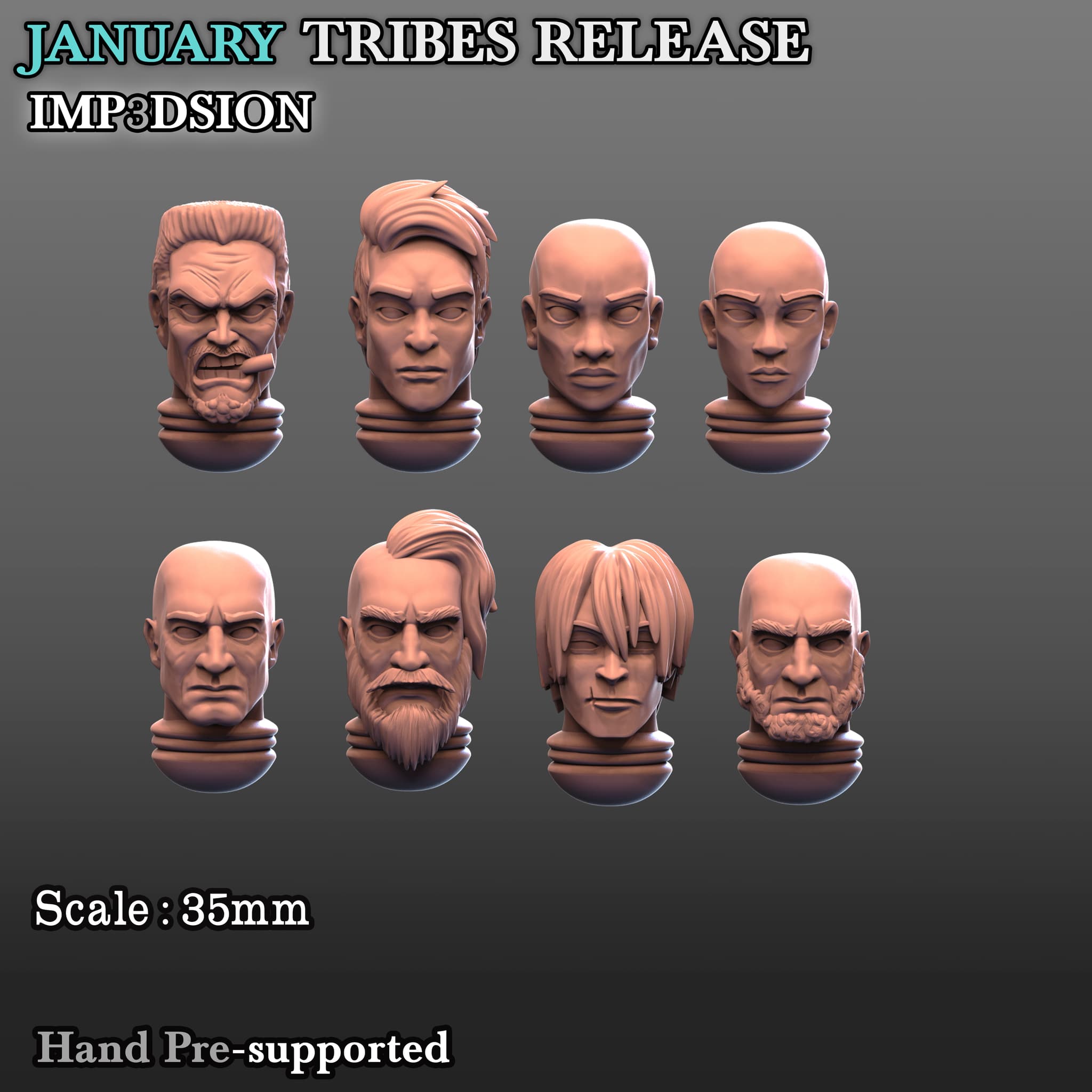 Human Heads x8