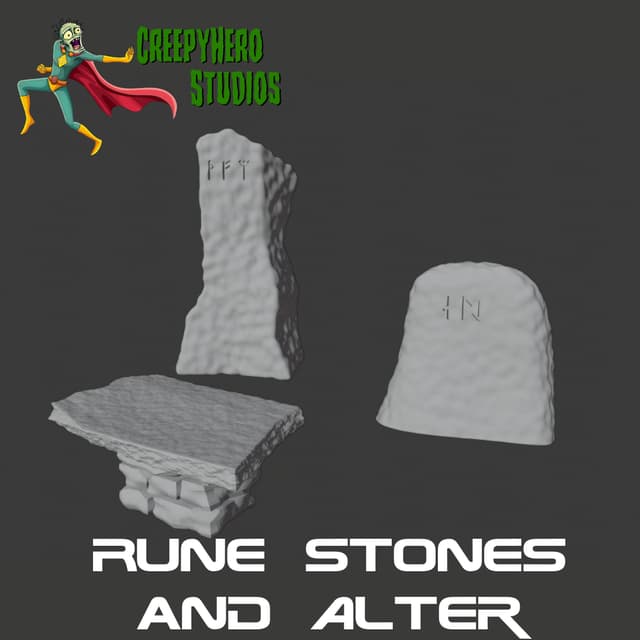 Pulp Alter and Rune Stones