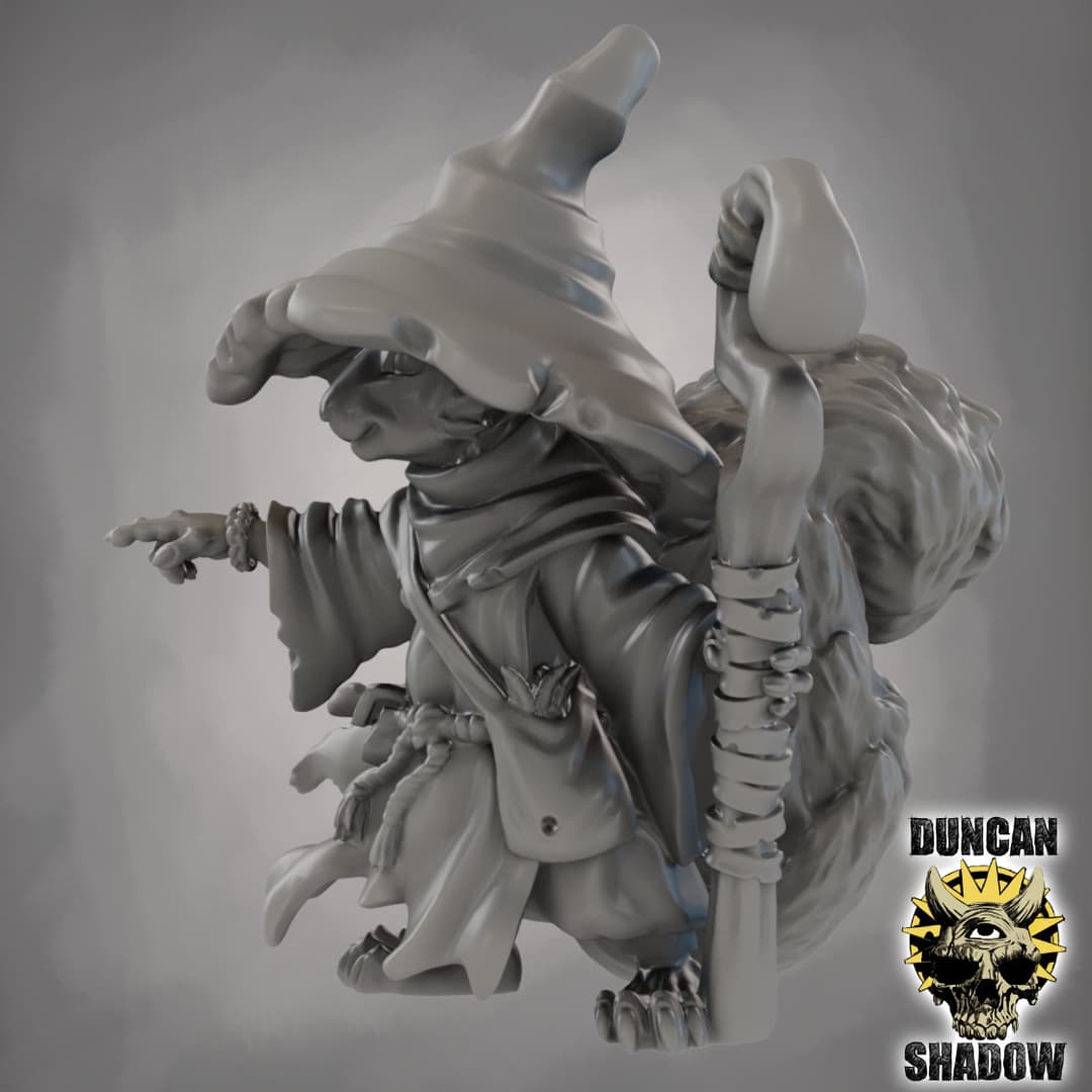 Squirrel Folk Wizard (Pre Supported)