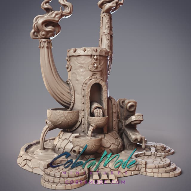 Goksagu Smelter Scatter Terrain (Pre-Supported)