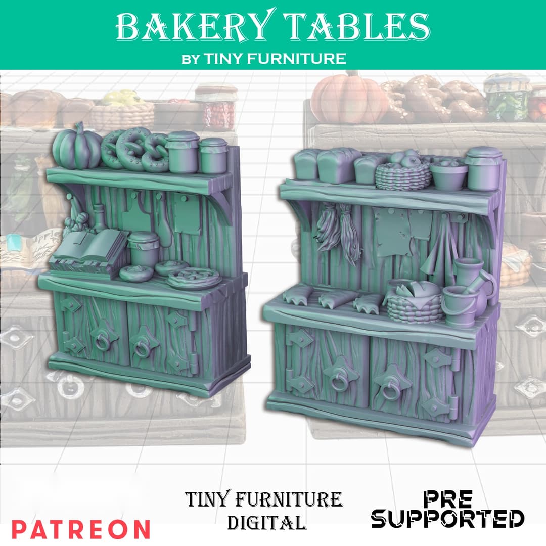 Bakery tables