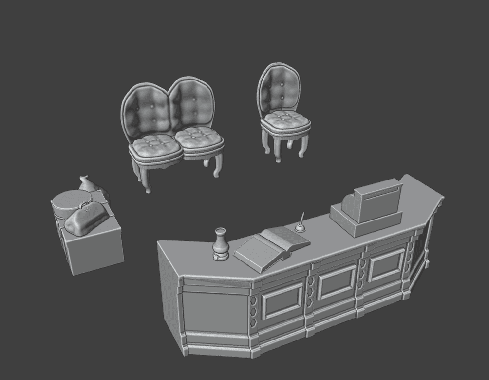 Wild West Hotel Lobby Furniture Set