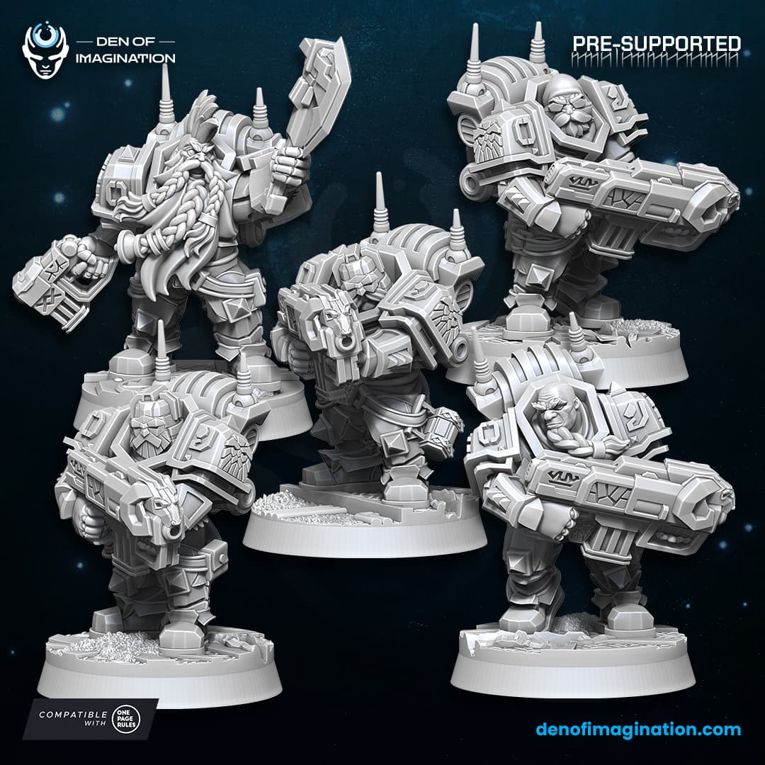 Space Dwarfs - Kazaroth Empire Prospectors Unit