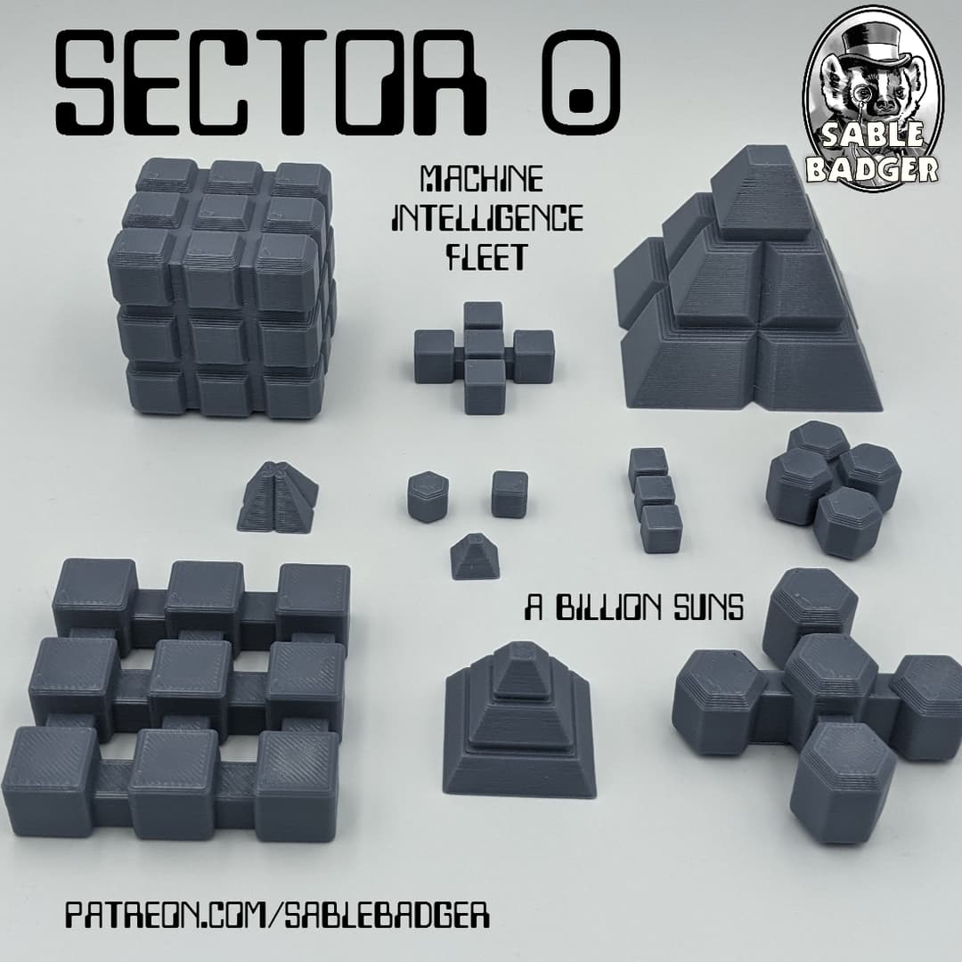 A Billion Suns - Sector Zero AI Fleet of Spaceships