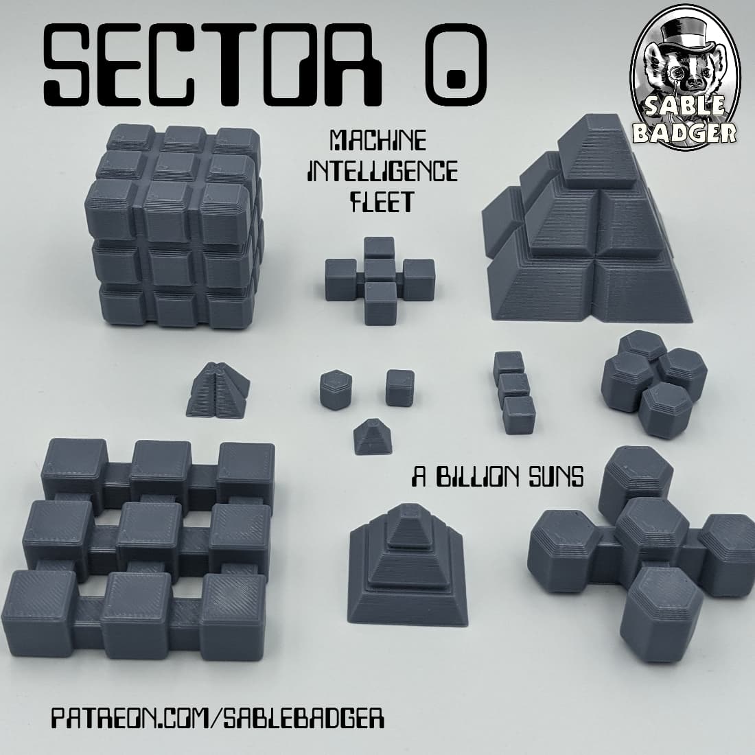 A Billion Suns - Sector Zero AI Fleet of Spaceships