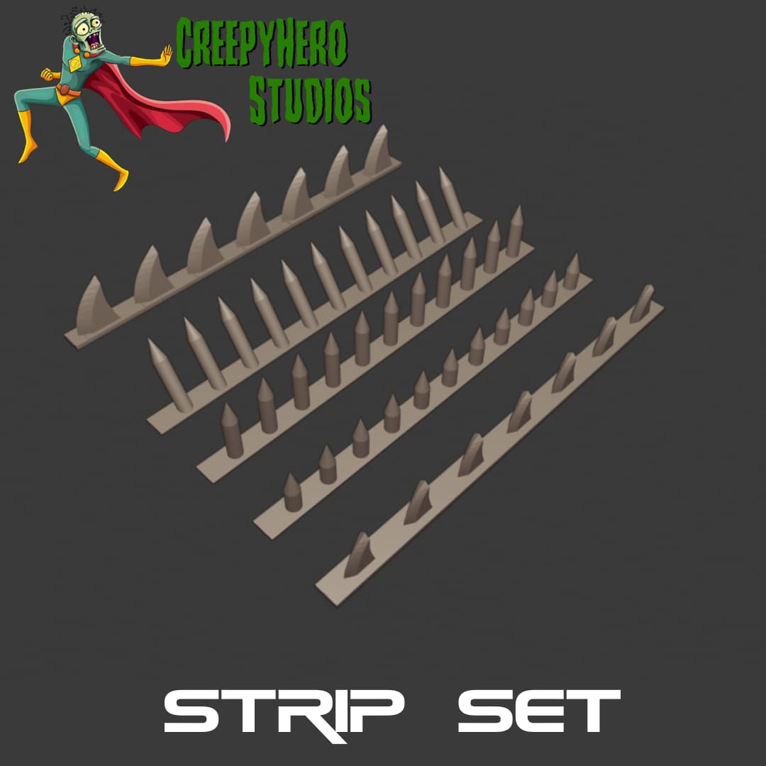 Gaslands Blade and Spike Strip Set
