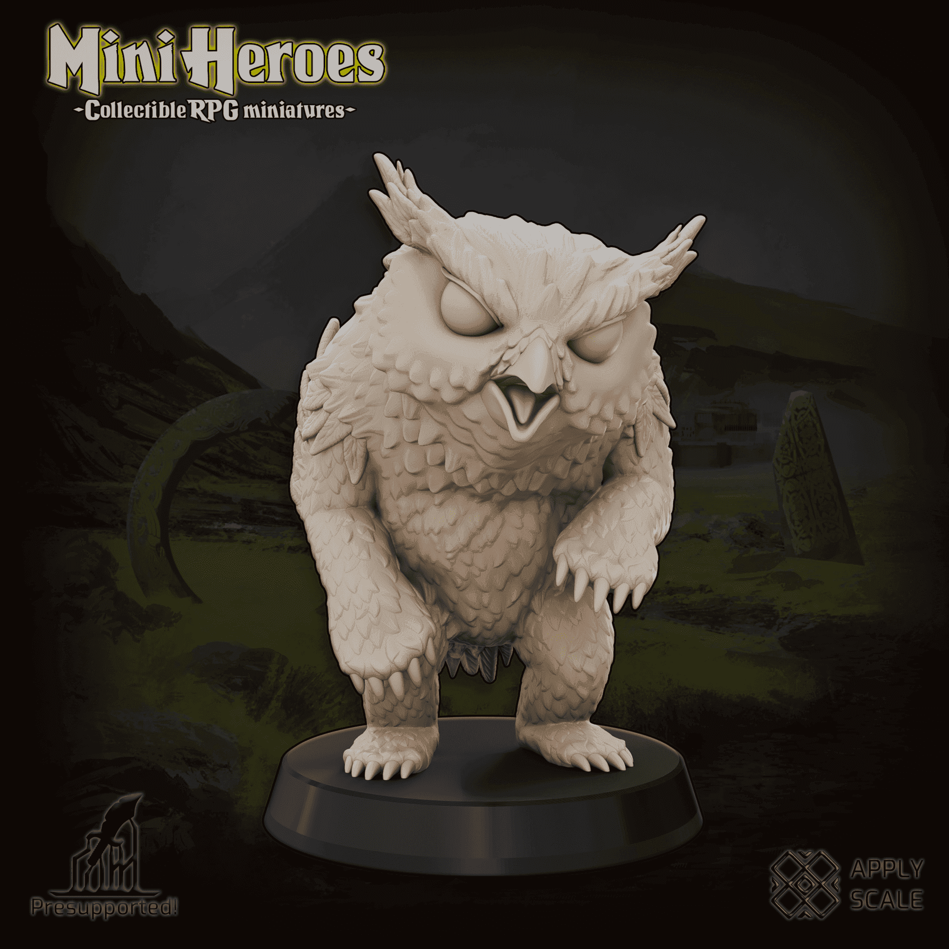 Owlbear - Mini Heroes (Collectible RPG Miniatures)