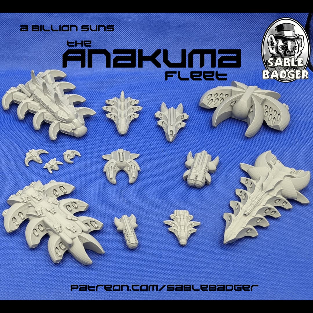 A Billion Suns - The Anakuma Fleet of Spaceships