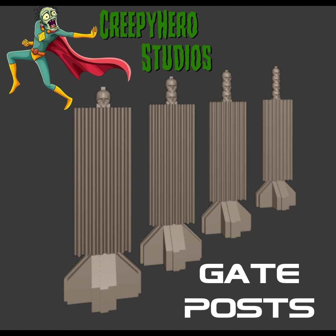 Gaslands Gate Post Set