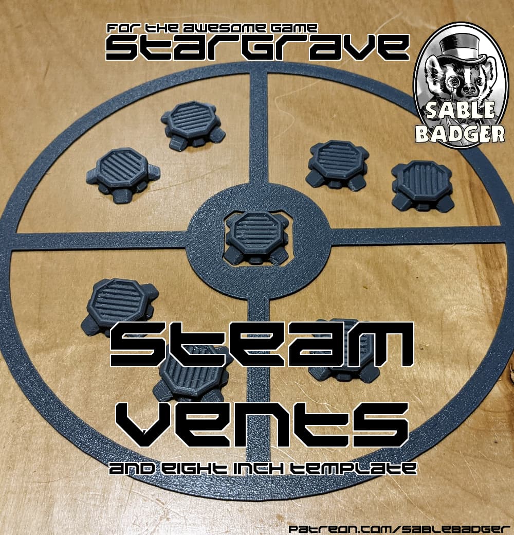 Stargrave - Steam vent scenario terrain and templates