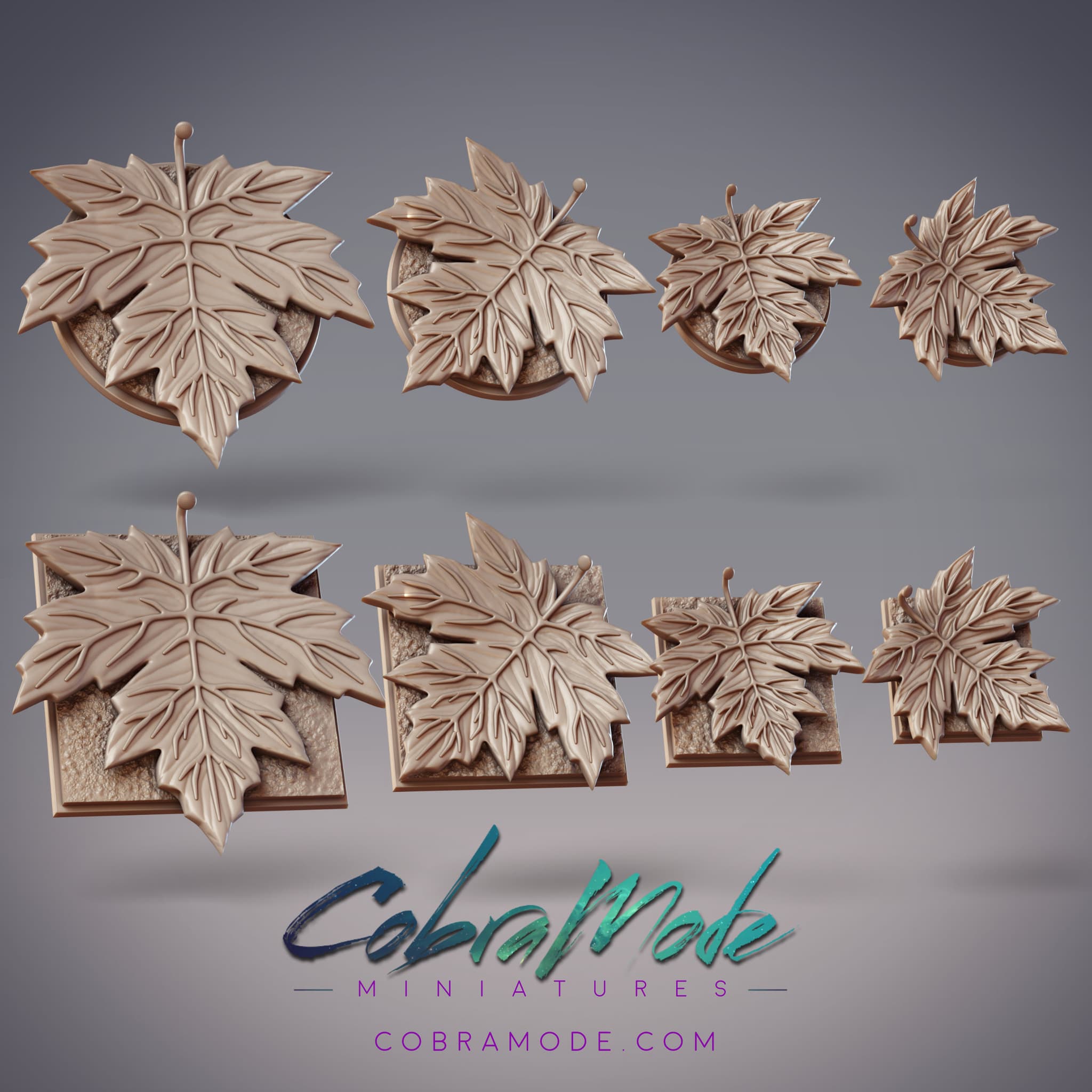 Maple Leaf Base Pack (8pcs) - Round and Square Versions