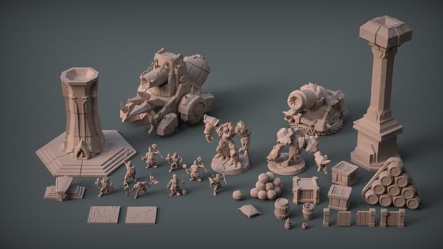 Dwarfs Siege and golem april pack
