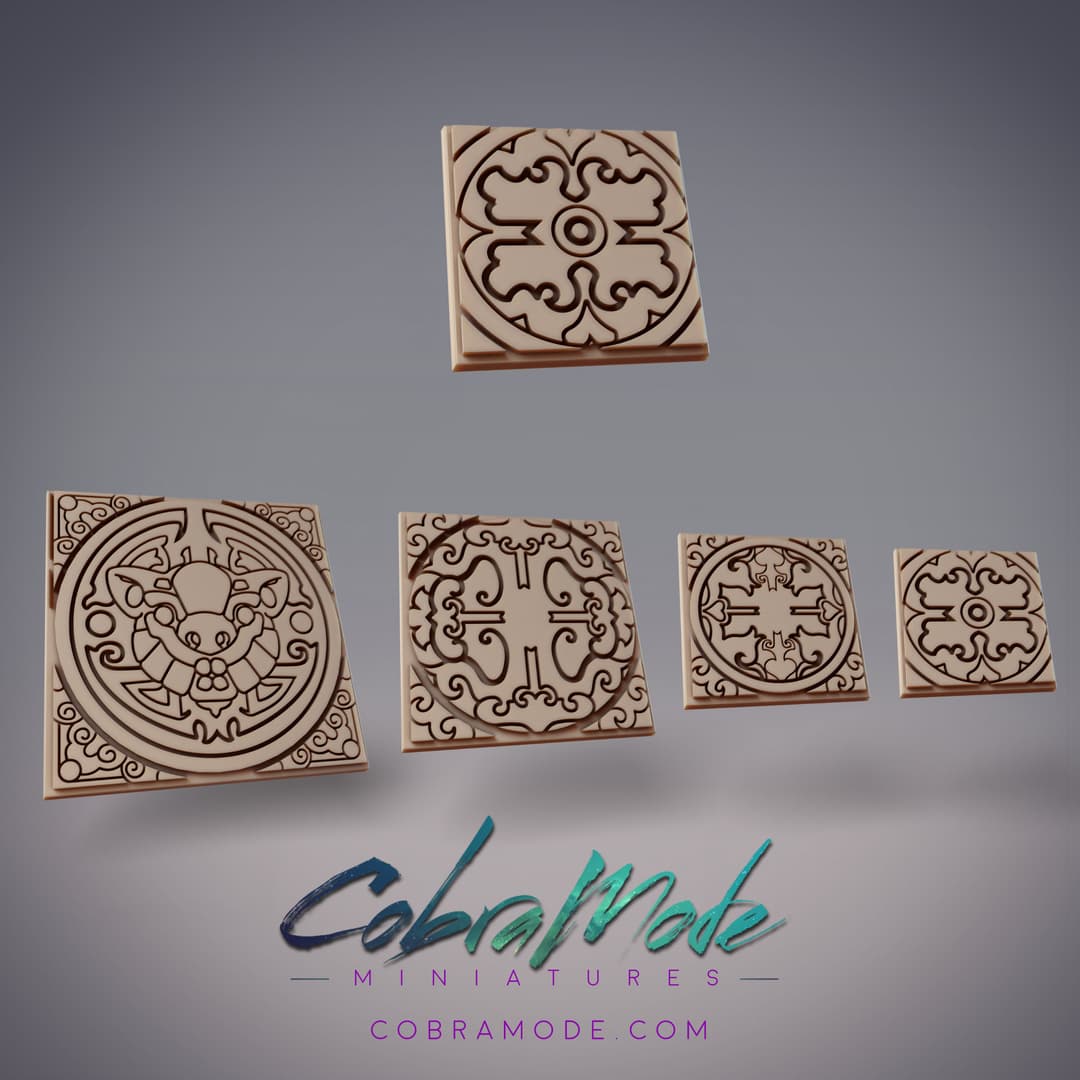Wombat Emblem Square Base Pack (4pcs)