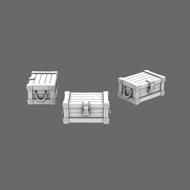 BWTF Scenic Small Wooden Crates