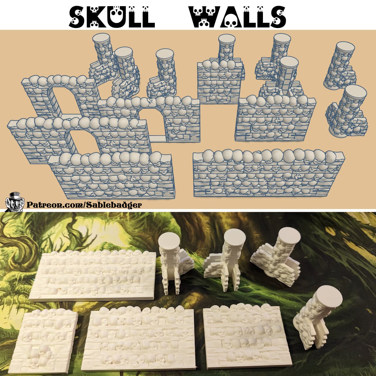 Walls and Junctions - Skulls and Catacombs