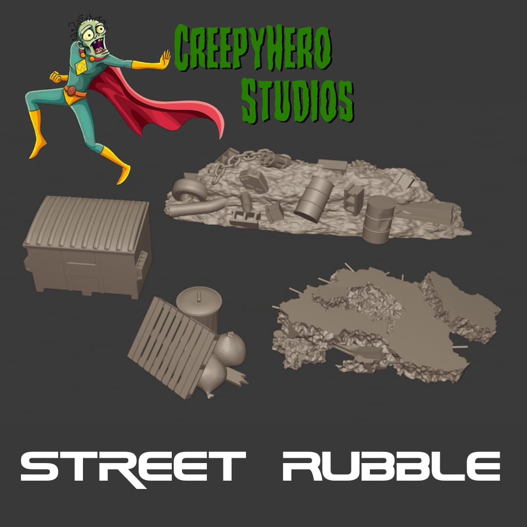 Gaslands Street Rubble Set
