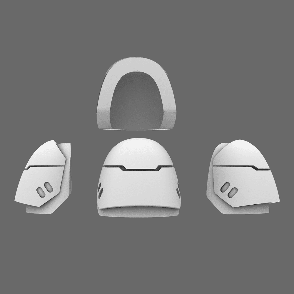 Space Knights V6 Stroud Smooth Shoulder Pad Type B