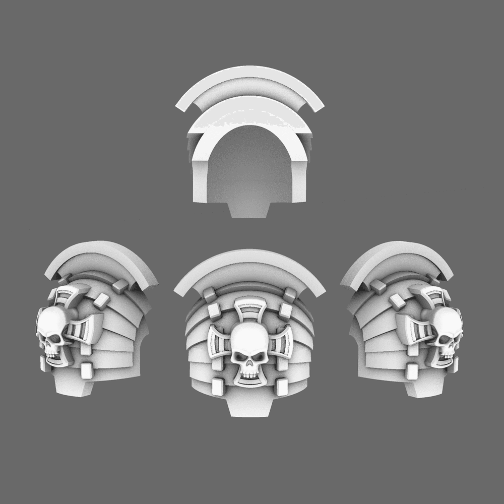 Cyber Samurai Destroyer V4 Bushi Shoulder Pads Type C
