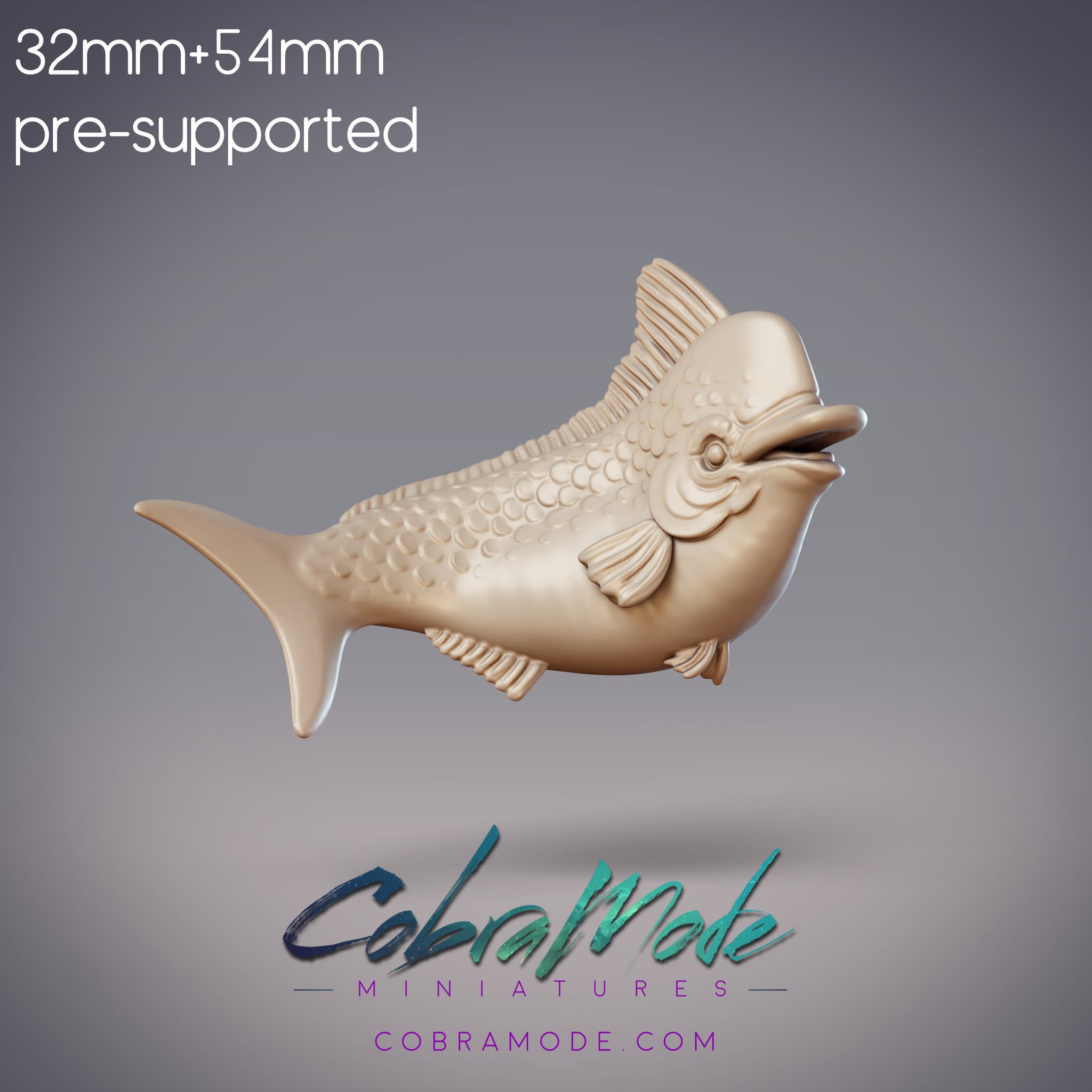 Pot-Belly Mahuna Fish (Pre-supported)