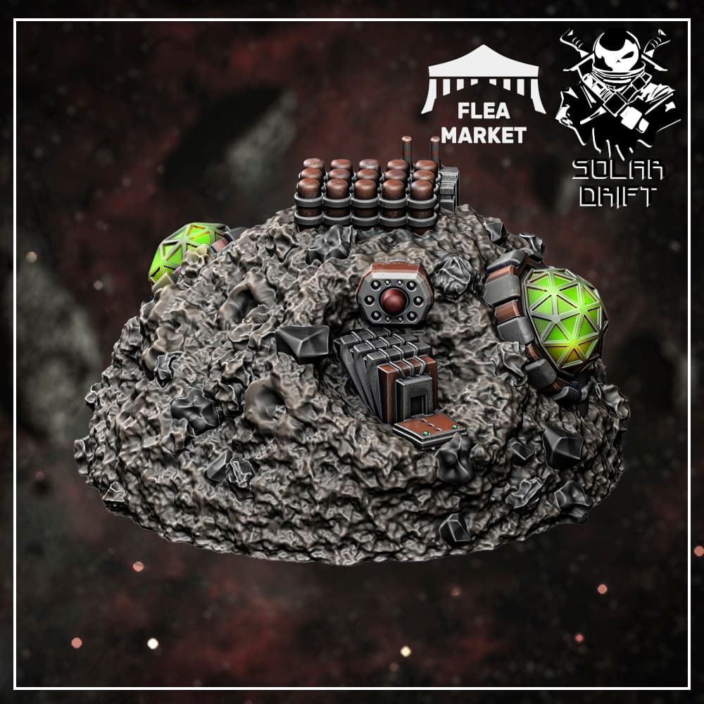 Asteroid 90mm (Flesh and Metal - Solar Drift)