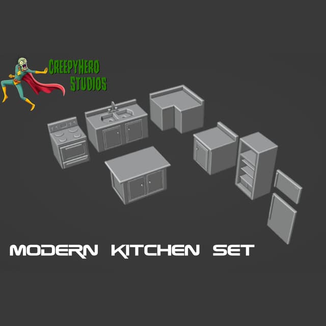 28mm Modern Kitchen Set