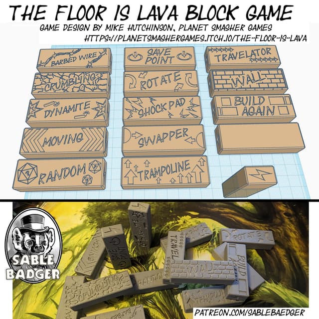 Blocks for Floor Is Lava game